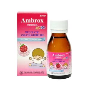 Ambrox syrup Junior (Rasberry) 15mg/5ml TH NAKORN (Bottle/60ml)
