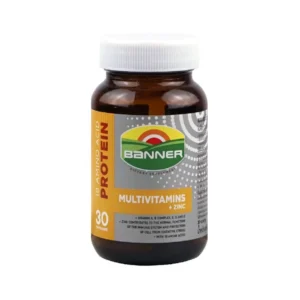 Banner Gold Plus Multivitamins+Zinc (เหลือง) OSOTSPA (Bottle/30s)