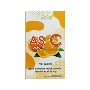 As C Orange Flavor Tablet (Vitamin C) 25mg SSP BIOTECH (Bottle/100s)