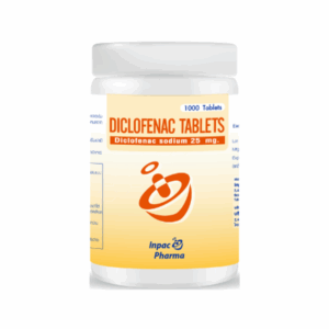 Diclofenac Tablets 25mg INPAC (Bottle/1000s)