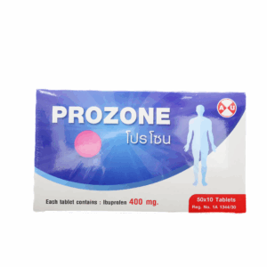 Prozone (เม็ดกลม สีชมพู) 400mg ASIAN UNION (Box/500s)