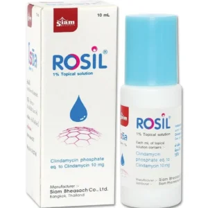 Rosil 1% topical solution (สูตร clinda-m) SIAM (Bottle/10ml)
