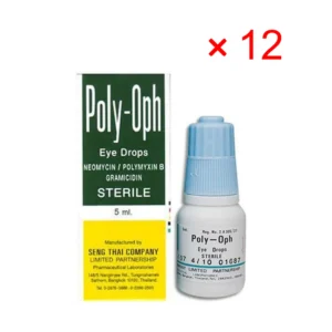 Poly-Oph eye drops SENG THAI (Box/12s/5ml)