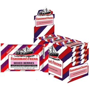 Fisherman's Friend Mixed berries SF (แดง-ม่วง) SINO-PACIFIC (Box/24s/22g)