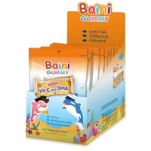 Baini gummy plus vitamin c (orange and mixed berry flavour) F.C.P (Box/12s/40.5g)
