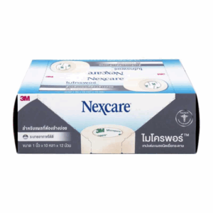 NEXCARE MICROPORE 1"x10yds.x12's(เยื่อกระดาษ)