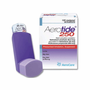 (ข.ย.10) Aerotide 250 Inhaler 25mcg + 250mcg AEROCARE (Bottle/120doses)