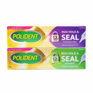 Polident max hold & seal denture adhesive cream (flavour free) HALEON (Tube/40g)