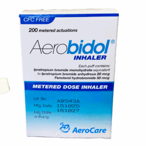 Aerobidol Inhaler (มี spacer) AEROCARE (Bottle/200doses)